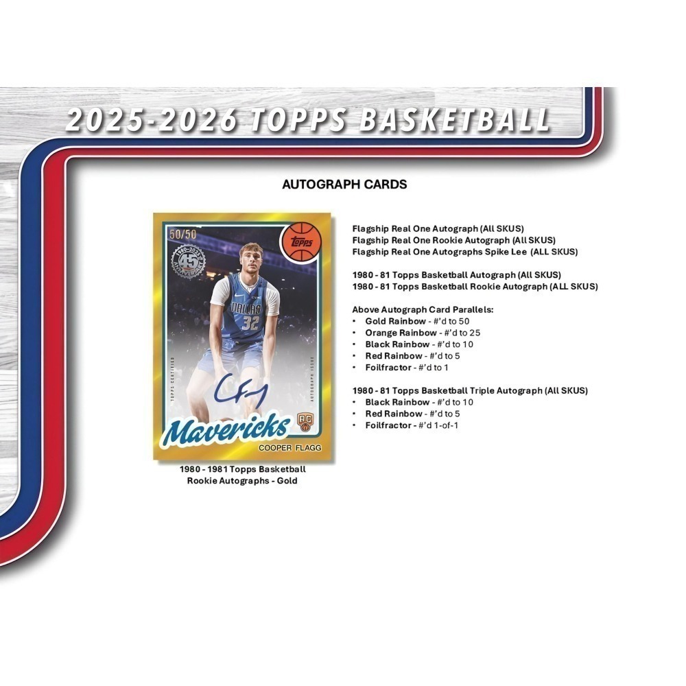 【卡世界】2025-26 Topps Basketball Mega Box 籃球 球員卡 (1盒)-細節圖10