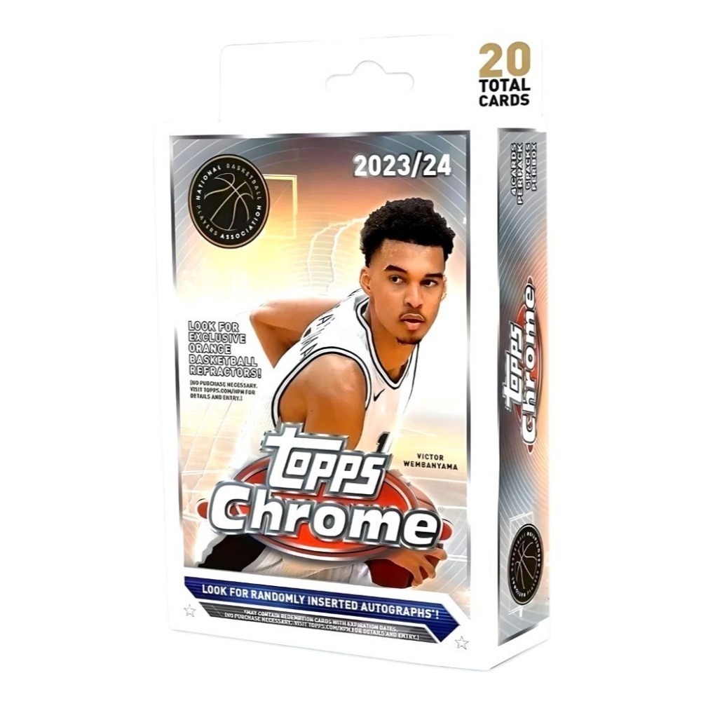 【卡世界】2023-24 Topps Chrome Basketball Hanger Box 籃球 球員卡 (1盒)-細節圖2