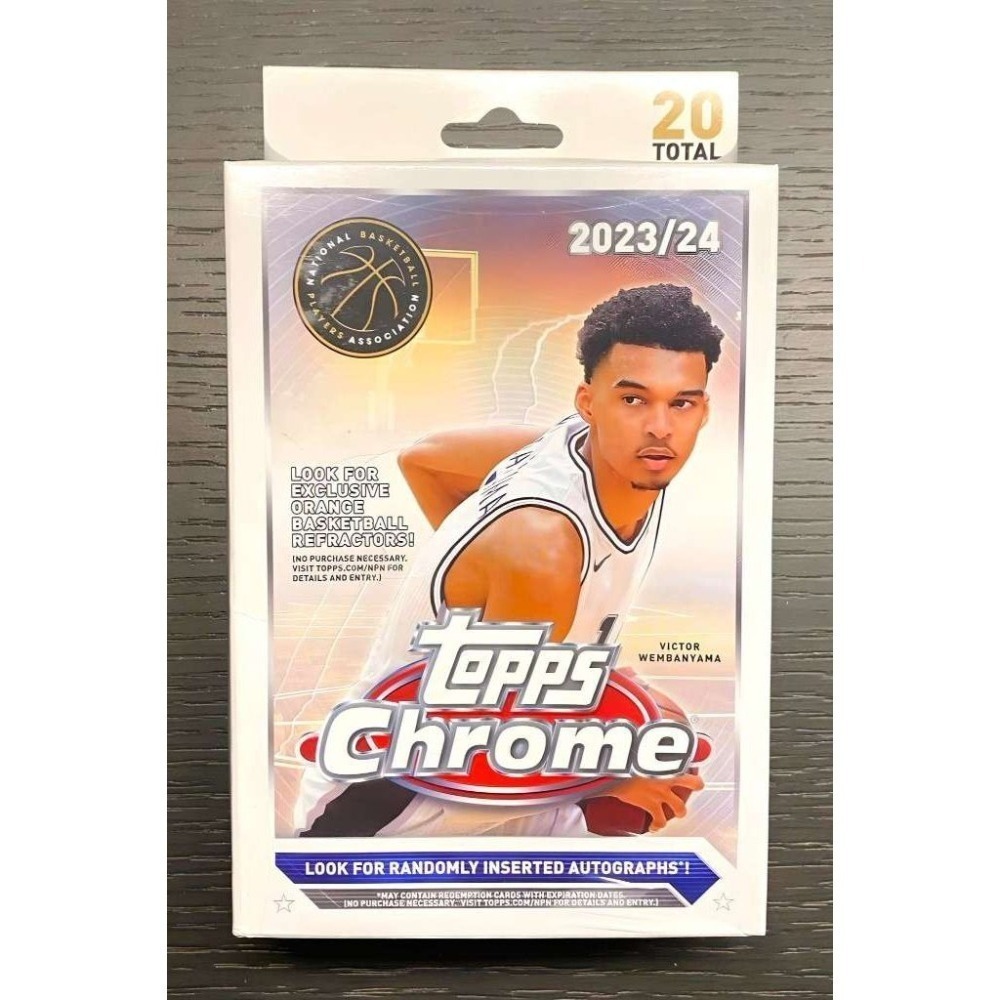 【卡世界】2023-24 Topps Chrome Basketball Hanger Box 籃球 球員卡 (1盒)-細節圖4
