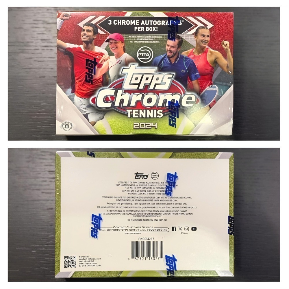【卡世界】2024 Topps Chrome Tennis Breaker Delight Box 球員卡 (1盒)-細節圖4