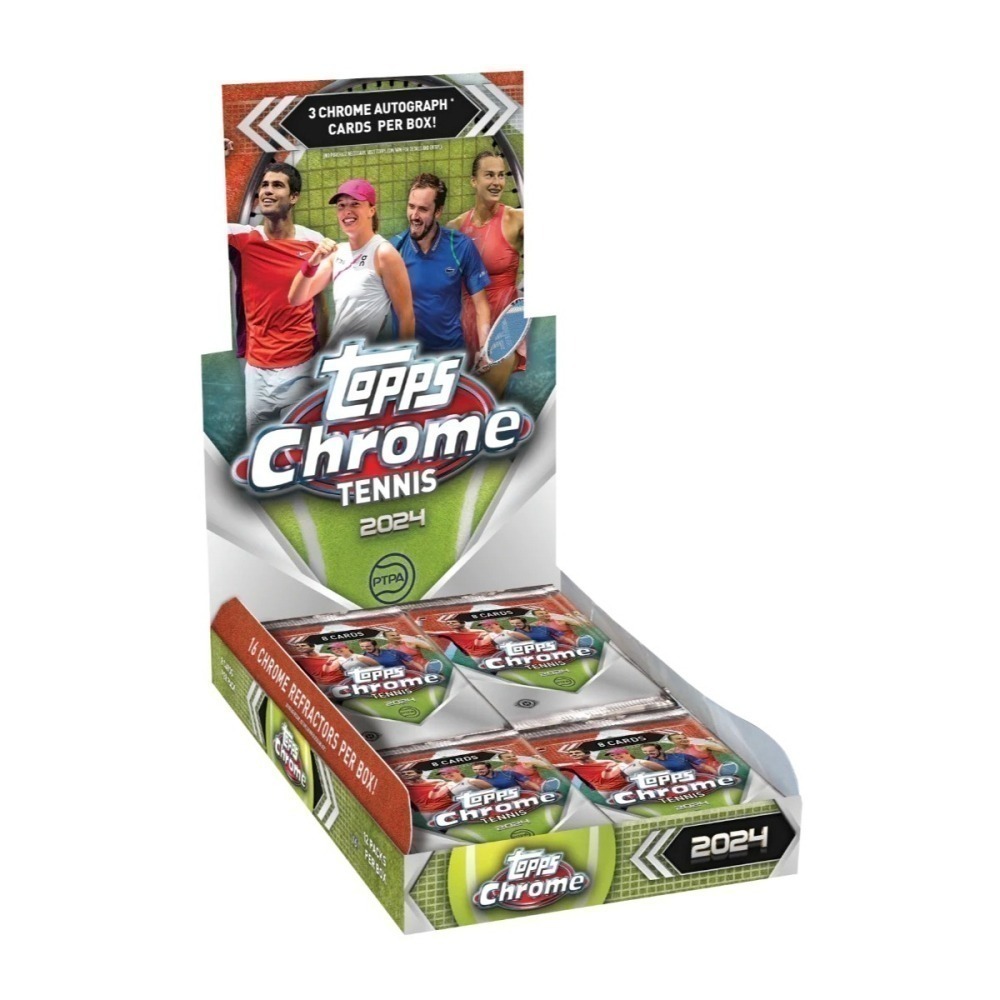 【卡世界】 2024 Topps Chrome Tennis Hobby Box 網球 球員卡 (1盒)-細節圖2