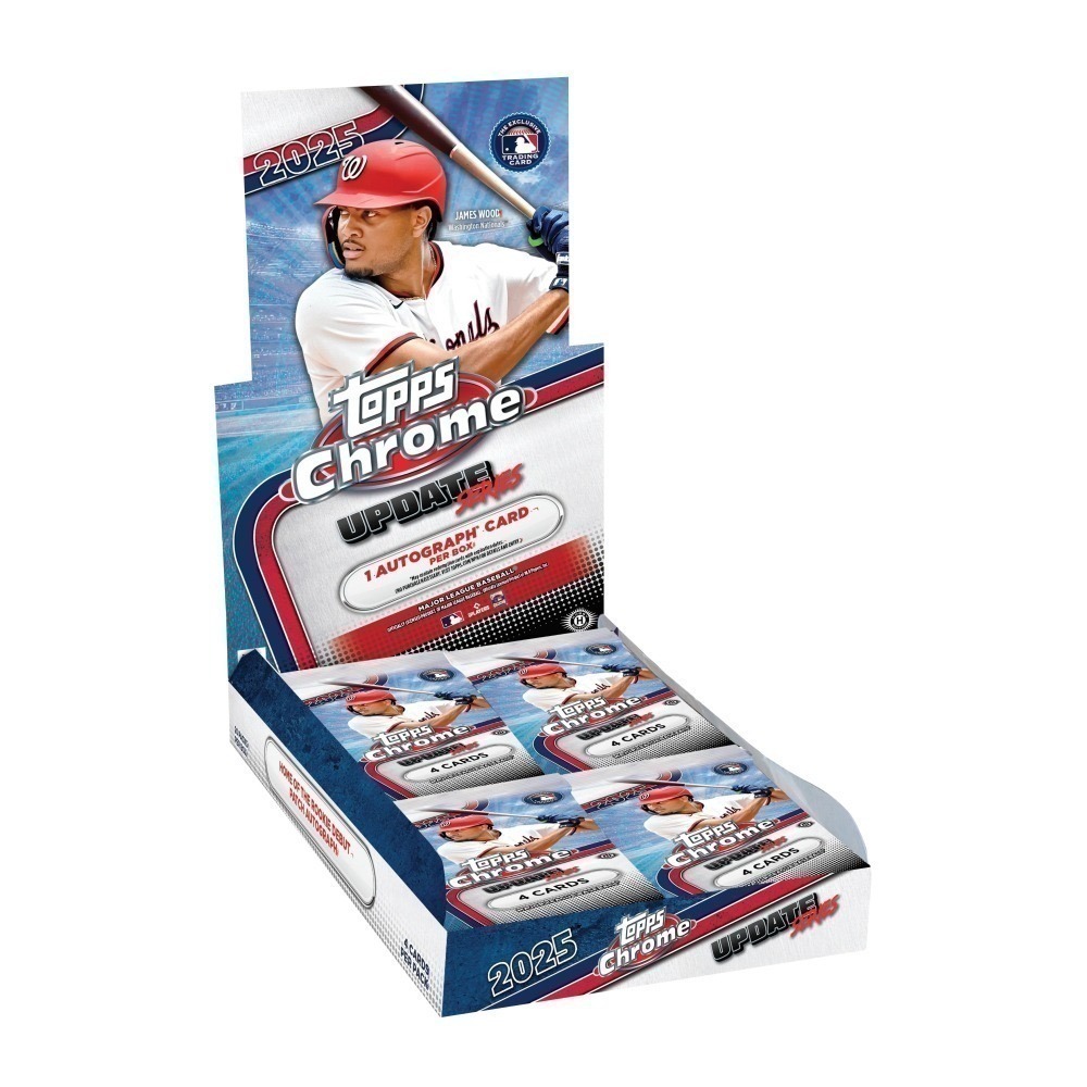 【卡世界】 2025 Topps Chrome Baseball Update Hobby Box 球員卡 (1盒)-細節圖2