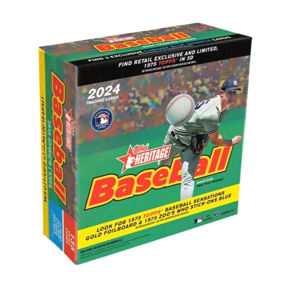 【卡世界】2024 Topps Heritage Baseball Mega Box 棒球 球員卡 (1盒)-細節圖2