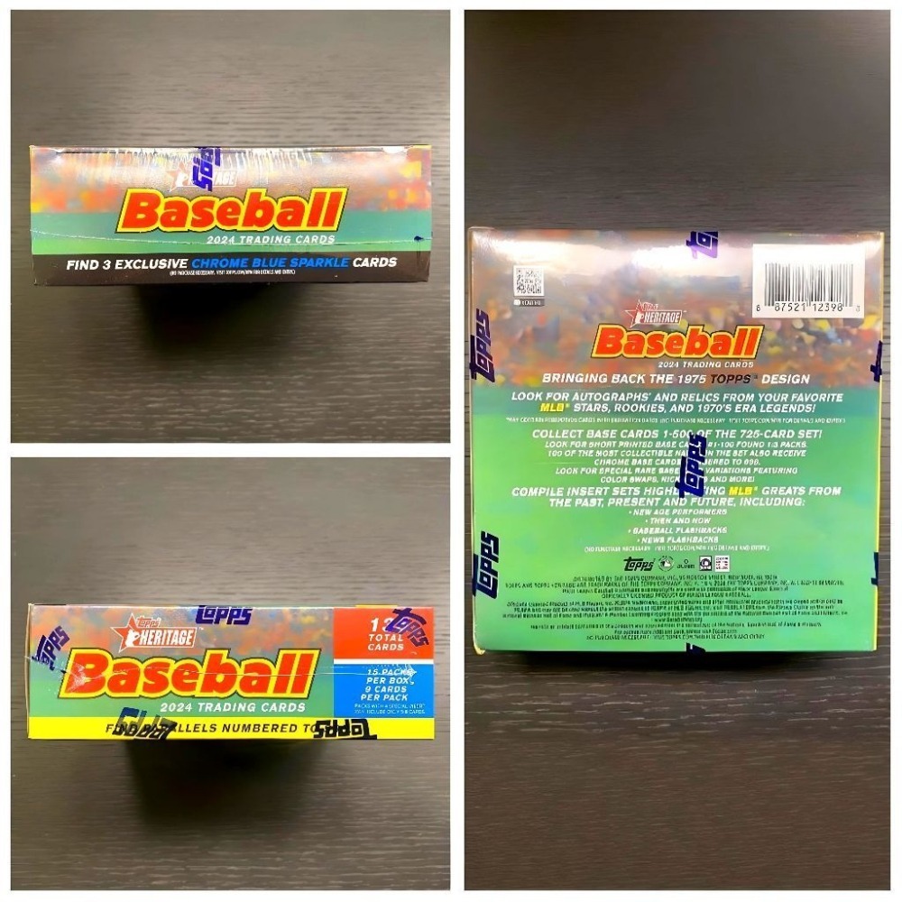 【卡世界】2024 Topps Heritage Baseball Mega Box 棒球 球員卡 (1盒)-細節圖4