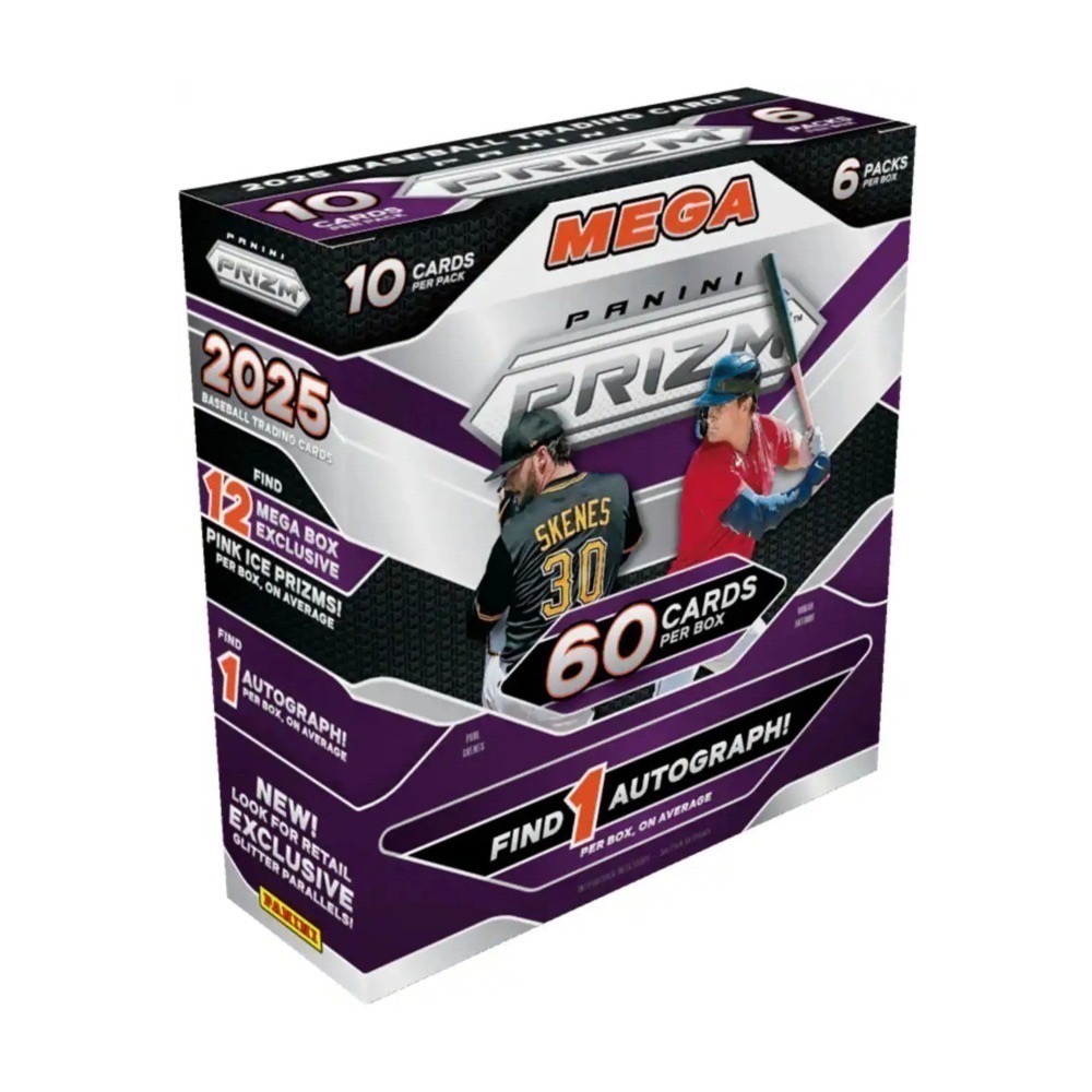 【卡世界】🔥全新箱20盒 2025 Prizm Baseball Mega Box 棒球 球員卡 (1盒)-細節圖2
