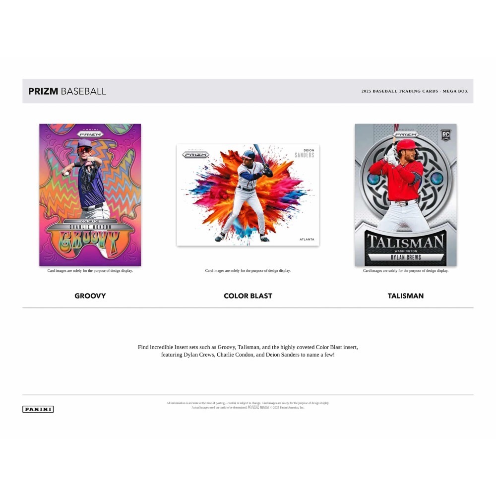 【卡世界】🔥全新箱20盒 2025 Prizm Baseball Mega Box 棒球 球員卡 (1盒)-細節圖7