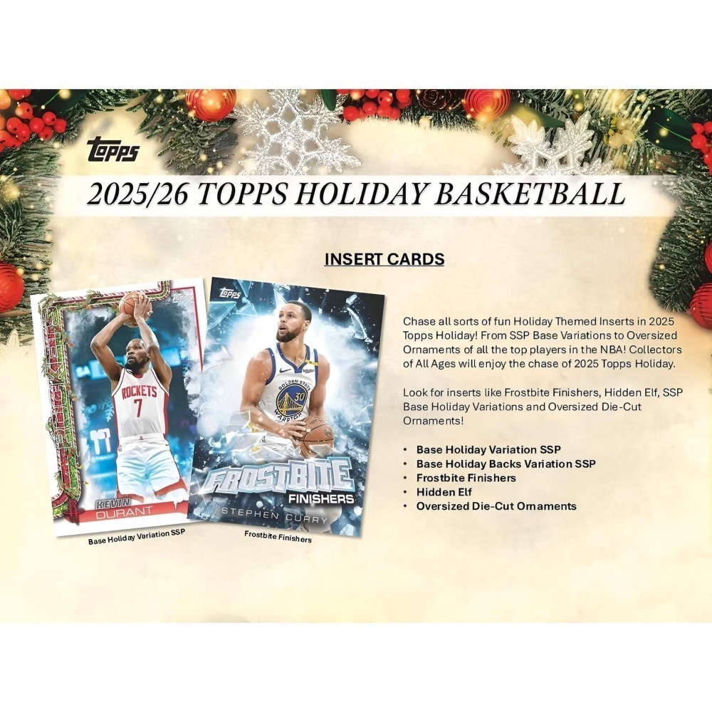 【卡世界】🔥自選號 2025 Topps Holiday Basketball Mega Box 球員卡 (1盒)-細節圖7