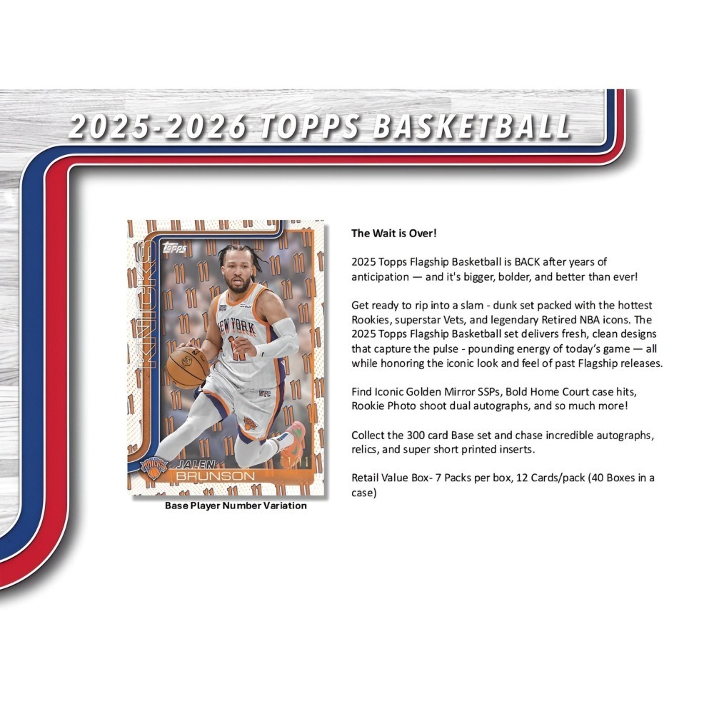 【卡世界】2025-26 Topps Basketball Hanger Box 籃球 球員卡 (1盒)-細節圖5