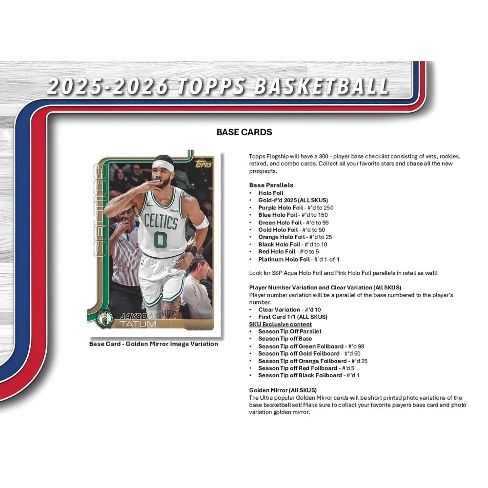 【卡世界】2025-26 Topps Basketball Hanger Box 籃球 球員卡 (1盒)-細節圖6