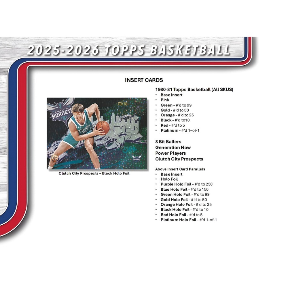 【卡世界】2025-26 Topps Basketball Hanger Box 籃球 球員卡 (1盒)-細節圖7