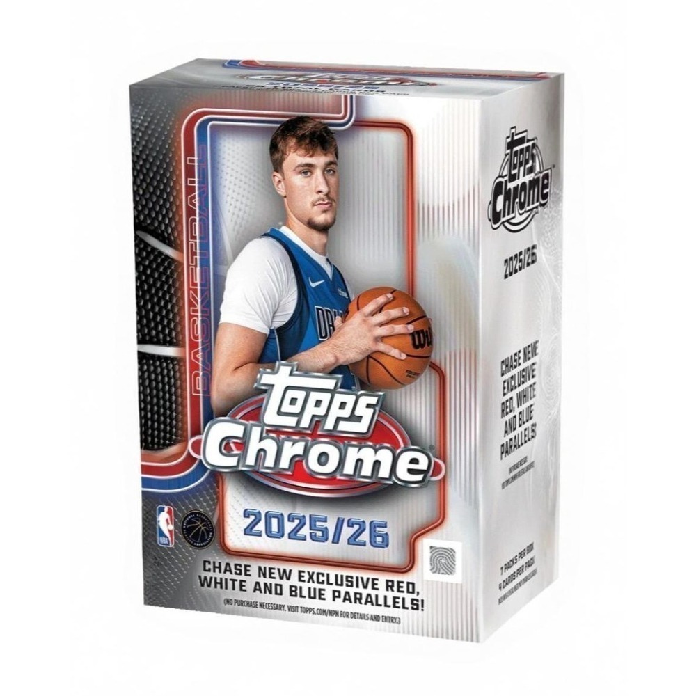 【卡世界】2025-26 Topps Chrome Basketball Blaster Box 籃球 球員卡 (1盒)-細節圖2