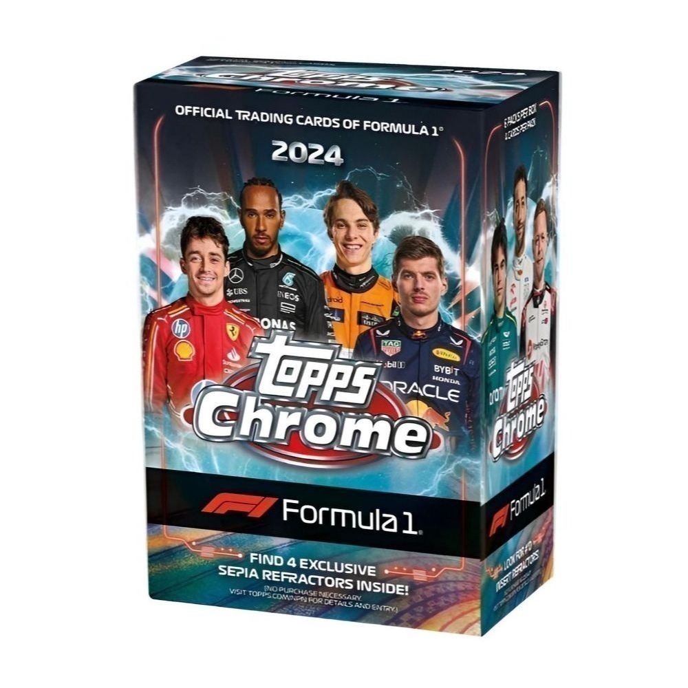 【卡世界】2024 Topps Chrome F1 Blaster Box 賽車 球員卡 (1盒)-細節圖2