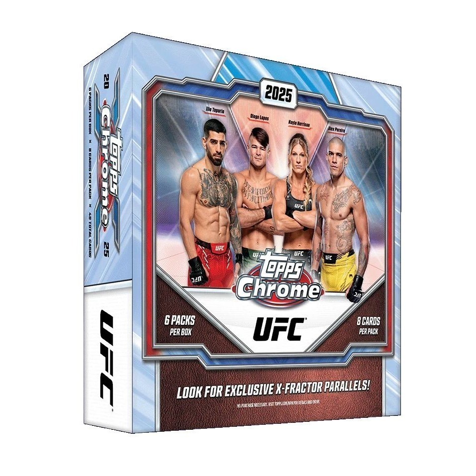 【卡世界】2025 Topps Chrome UFC Mega Box 終極格鬥 球員卡 (1盒)-細節圖2