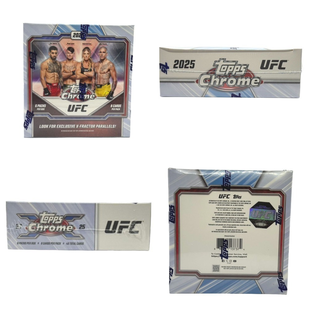 【卡世界】2025 Topps Chrome UFC Mega Box 終極格鬥 球員卡 (1盒)-細節圖4