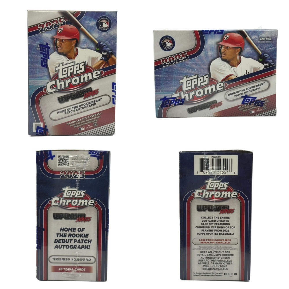 【卡世界】 2025 Topps Chrome Baseball Update Blaster Box 球員卡 (1盒)-細節圖4