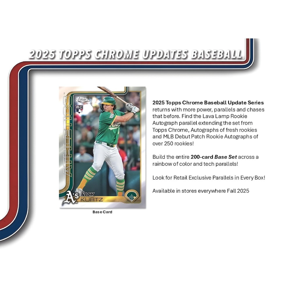 【卡世界】 2025 Topps Chrome Baseball Update Blaster Box 球員卡 (1盒)-細節圖5