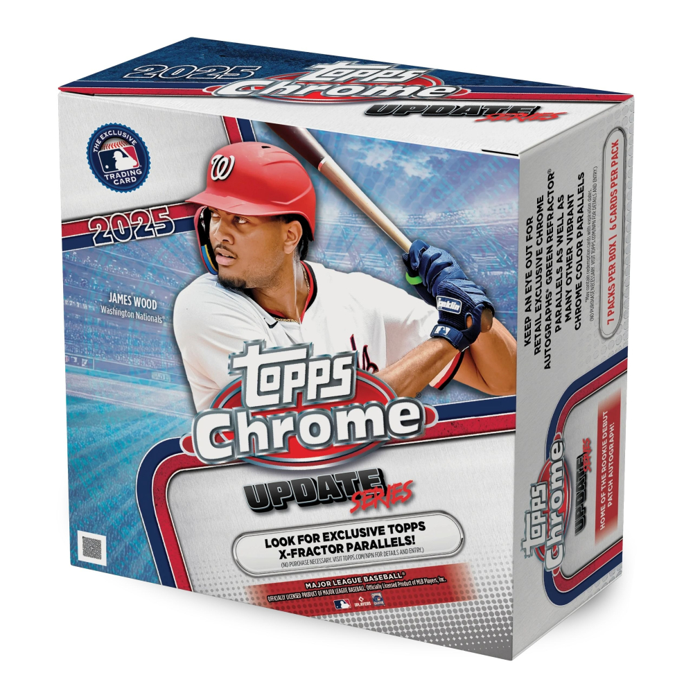 【卡世界】 2025 Topps Chrome Baseball Update Mega Box 球員卡 (1盒)-細節圖2