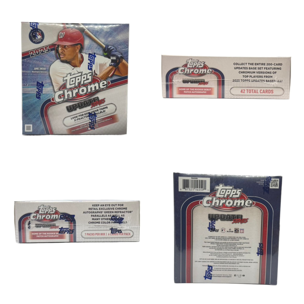 【卡世界】 2025 Topps Chrome Baseball Update Mega Box 球員卡 (1盒)-細節圖4