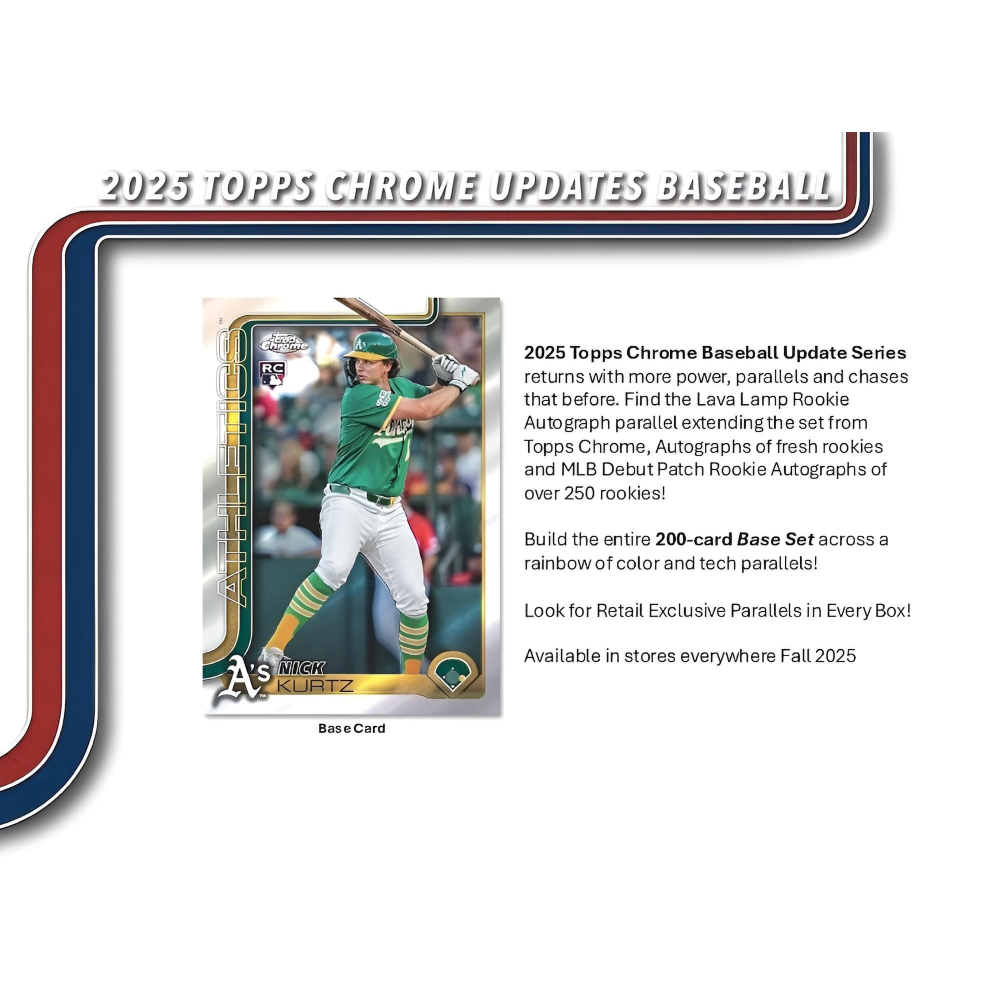 【卡世界】 2025 Topps Chrome Baseball Update Mega Box 球員卡 (1盒)-細節圖5