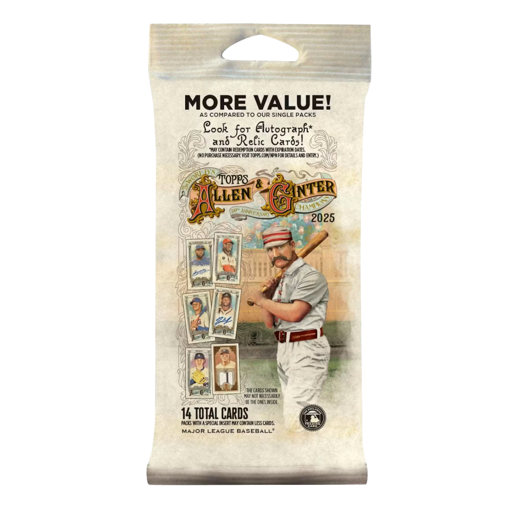 【卡世界】2025 Allen & Ginter Baseball Jumbo Value Pack 球員卡 (1包)-細節圖2