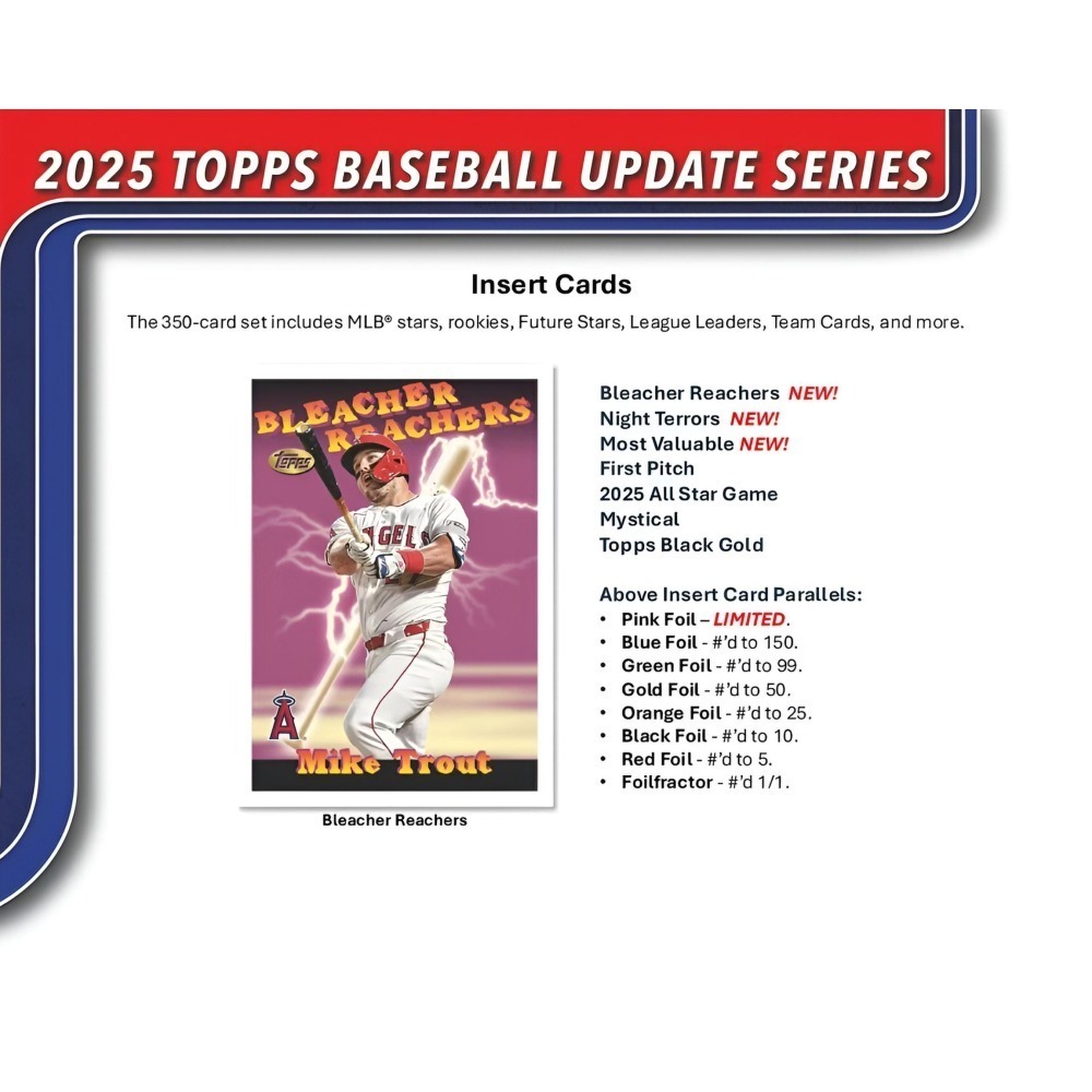【卡世界】2025 Topps Update Series Baseball  Value Pack 球員卡 (1包)-細節圖6