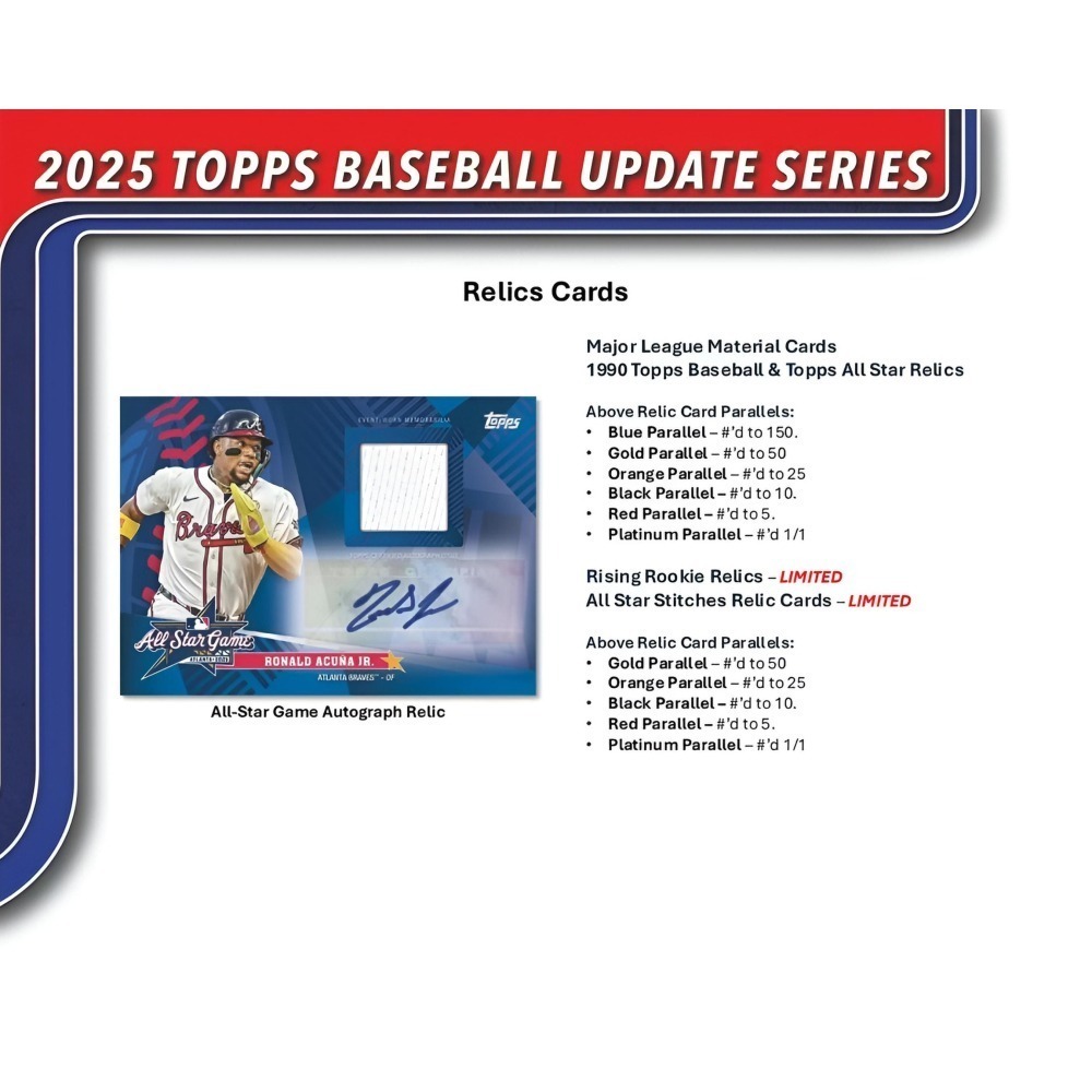 【卡世界】2025 Topps Update Series Baseball  Value Pack 球員卡 (1包)-細節圖9