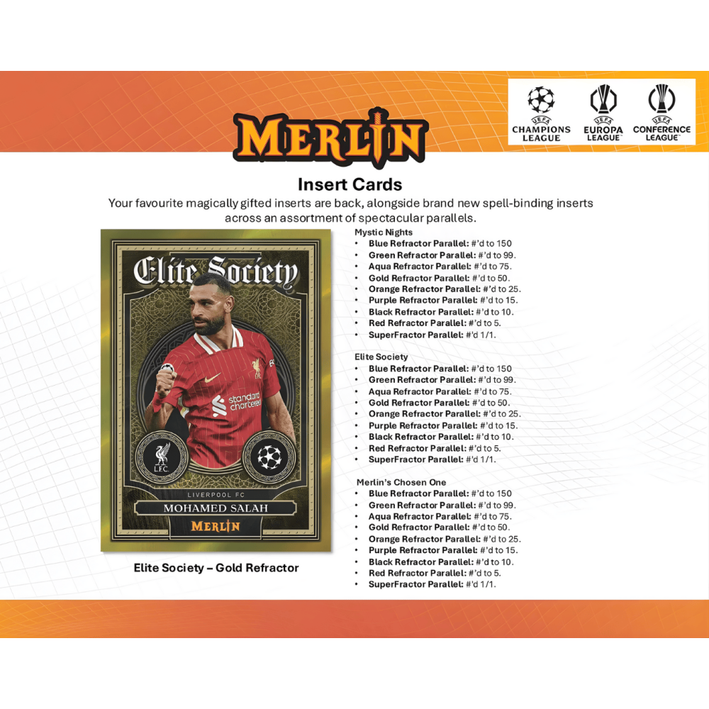 【卡世界】2024-25 Topps Merlin UCC Soccer Blaster Box 球員卡 (1盒)-細節圖6