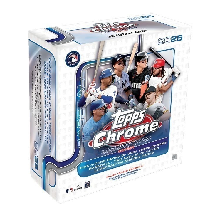 【卡世界】 2025 Topps Chrome Baseball Logofractor Box 棒球 球員卡 (1盒)-細節圖2