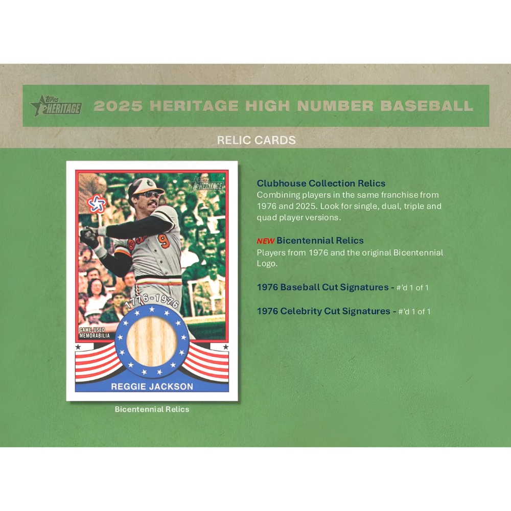 【卡世界】🔥全新箱10盒 2025 Topps Heritage High Number Hobby 棒球 (1盒)-細節圖9