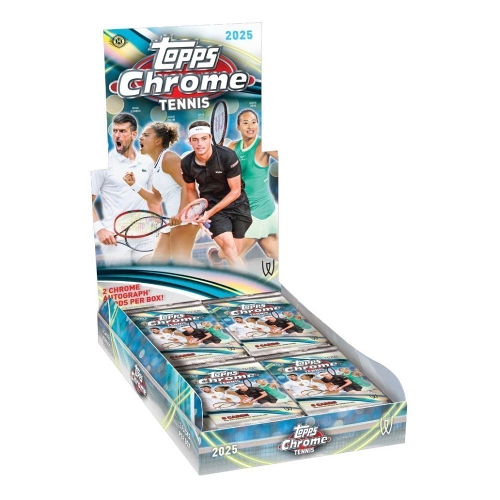 【卡世界】🔥全新箱10盒 2025 Topps Chrome Tennis Hobby Box 網球 球員卡 (1盒)-細節圖2