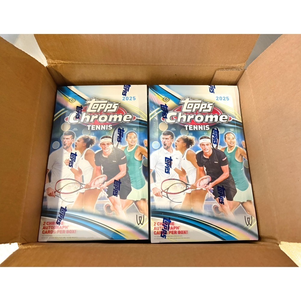 【卡世界】🔥全新箱10盒 2025 Topps Chrome Tennis Hobby Box 網球 球員卡 (1盒)-細節圖4