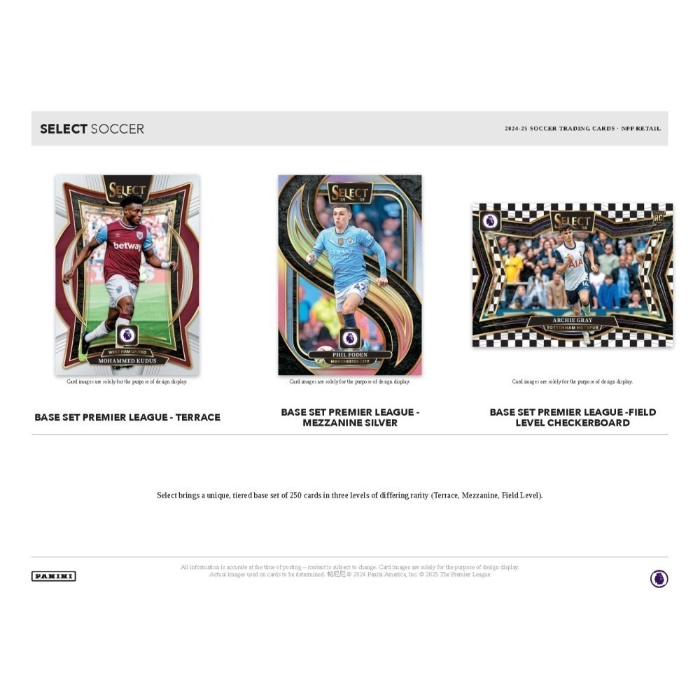【卡世界】2024-25 Select EPL Soccer Hobby Mega Box 英超 足球 球員卡 (1盒)-細節圖5