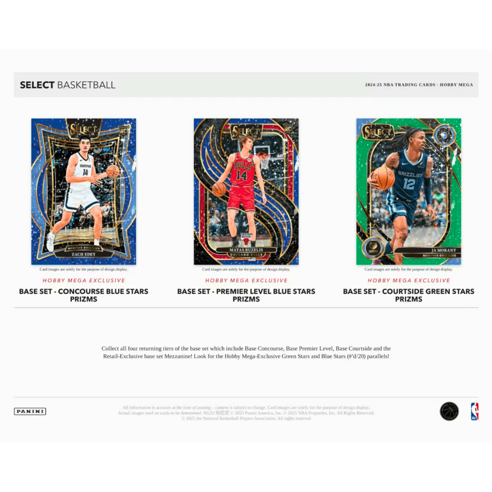 【卡世界】2024-25 Select Basketball Hobby Mega Box 籃球 球員卡 (1盒)-細節圖4