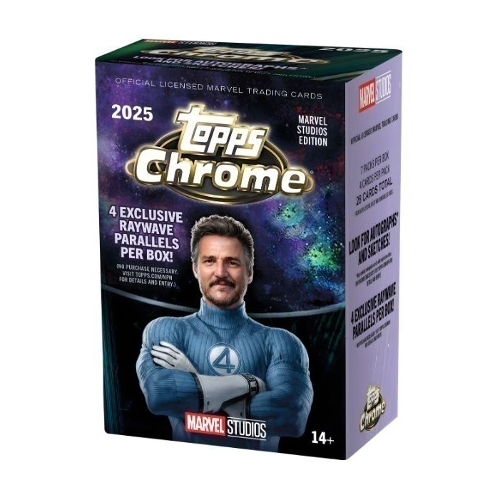 【卡世界】2025 Topps Chrome Marvel Studios Blaster Box 漫威 (1盒)-細節圖2