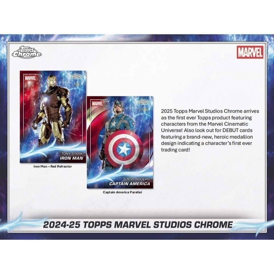 【卡世界】2025 Topps Chrome Marvel Studios Blaster Box 漫威 (1盒)-細節圖6