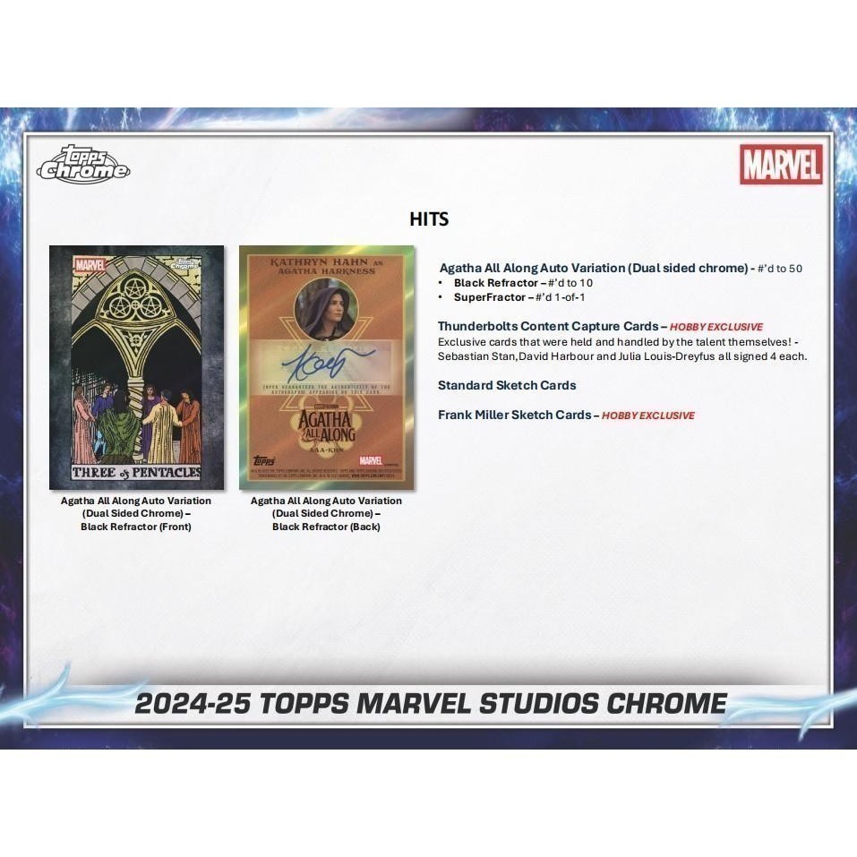 【卡世界】2025 Topps Chrome Marvel Studios Blaster Box 漫威 (1盒)-細節圖11