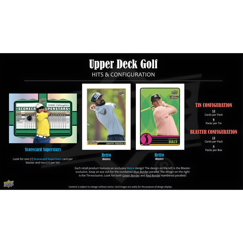 【卡世界】2026 Upper Deck Golf Tin 鐵盒 高爾夫 球員卡 (1盒)-細節圖7