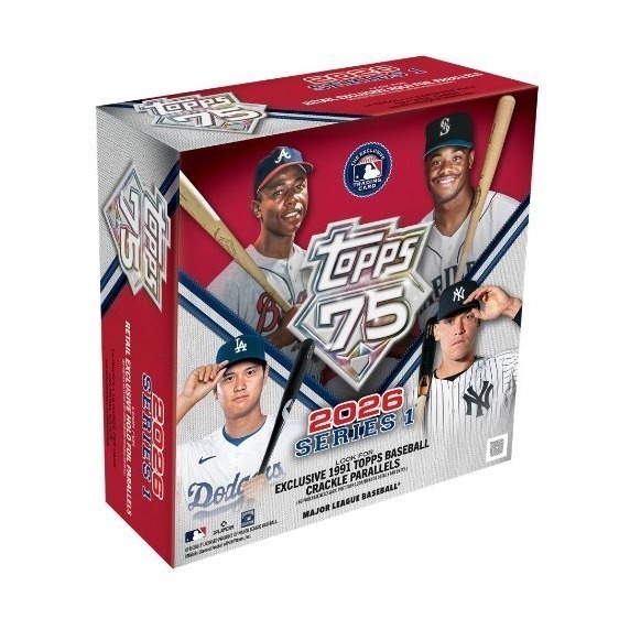 【卡世界】2026 Topps Series 1 Baseball Mega Box 棒球 球員卡 (1盒)-細節圖2