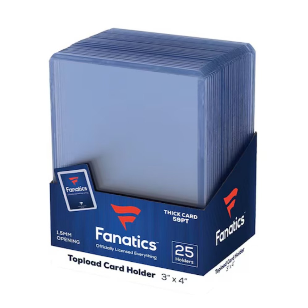 【卡世界】Fanatics 59pt Top Loader 官方標準卡夾 (一只25入)-細節圖2