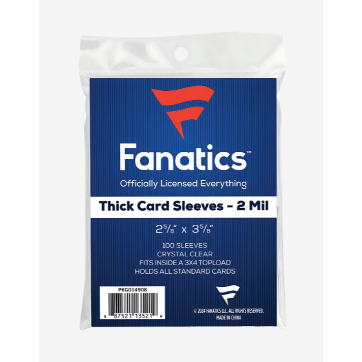 【卡世界】Fanatics 官方標準厚卡膜 厚卡套 (一包100入)-細節圖2