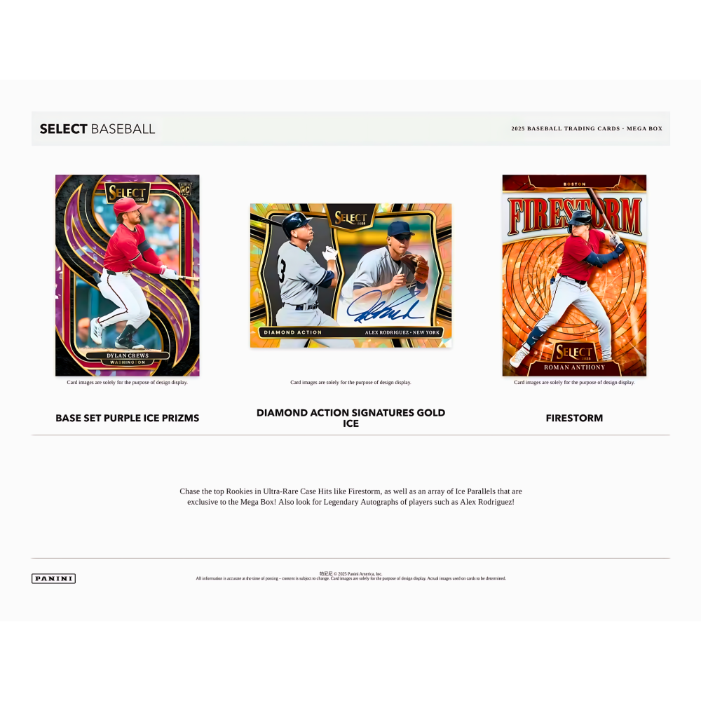 【卡世界】🔥全新箱20盒 2025 Select Baseball Mega Box 棒球 球員卡 (1盒)-細節圖5