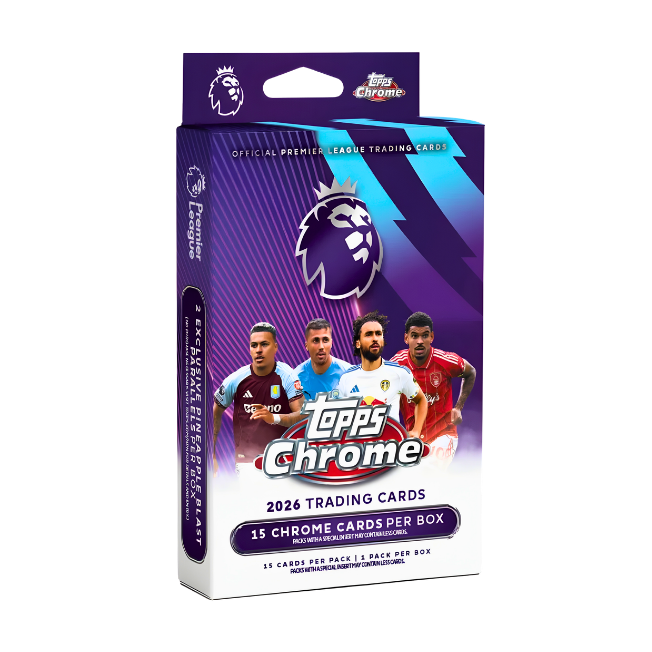 【卡世界】2026 Topps Chrome Premier League Hanger Box 英超 球員卡 (1盒)-細節圖2