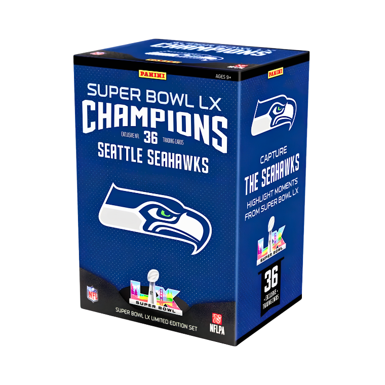 【卡世界】2025 Seattle Seahawks Super Bowl LX Champions 美式足球 (1盒)-細節圖2