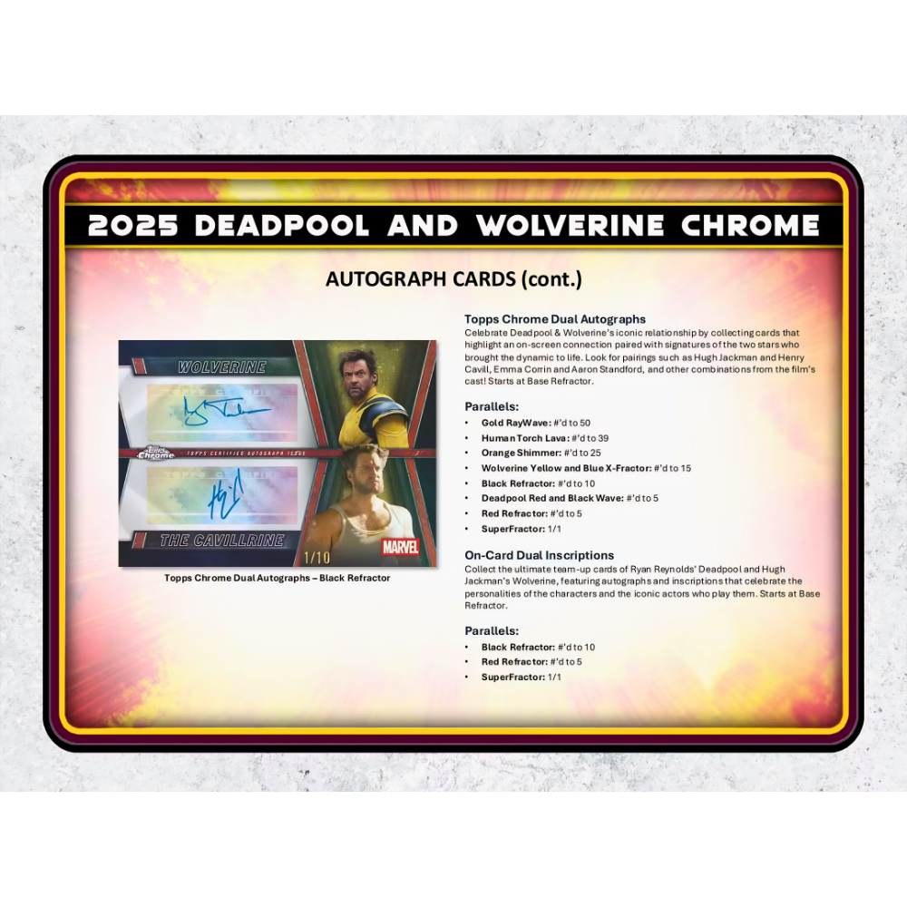 【卡世界】🔥全新箱 2025 Topps Deadpool Chrome Blaster Box 死侍 球員卡 (1盒-細節圖10