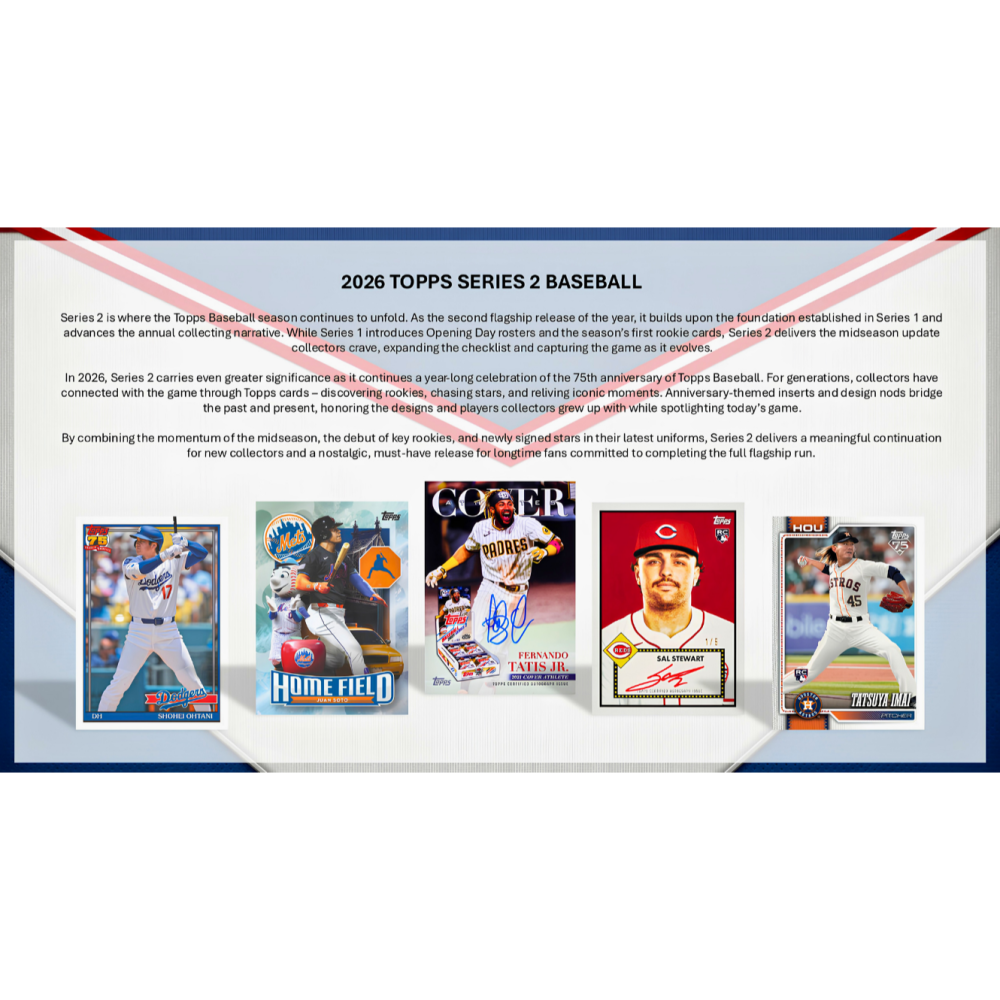 【卡世界】2026 Topps Series 2 Baseball Blaster Box 棒球 球員卡 (1盒)-細節圖5