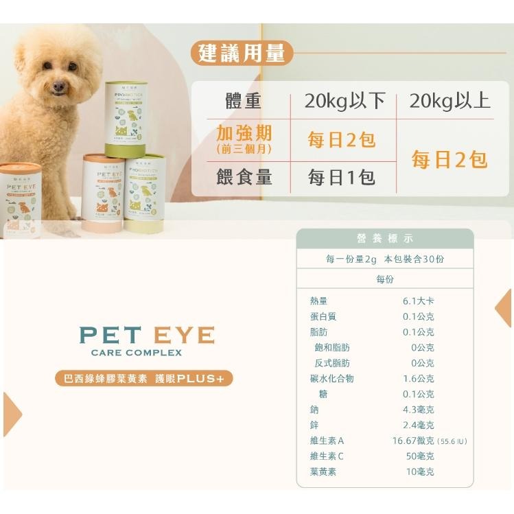 【歸毛家族】Good寶系列寵物保健品－視力寶 30包/盒 犬貓視力保健 GoodMo 歸毛-細節圖2