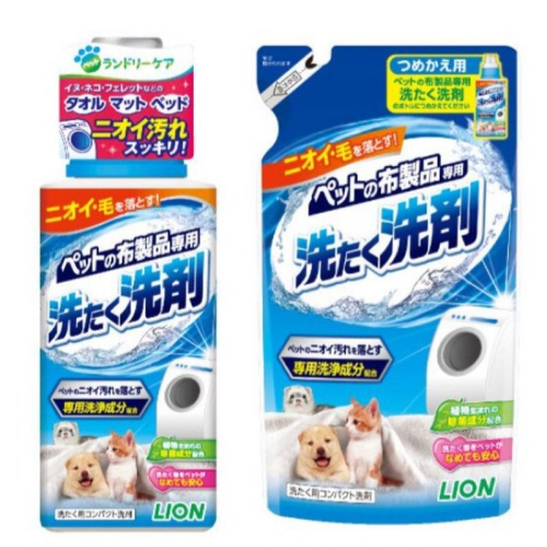 LION 寵物奈米樂 (洗潔劑400g / 柔軟劑360g / 補充包320g)