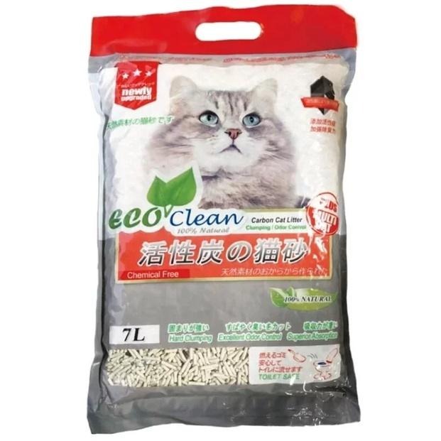 [箱購］Eco Clean 艾可環保豆腐貓砂系列7L(原味/綠茶)  寵物貓砂 豆腐貓砂 豆腐砂 環保貓砂-細節圖4