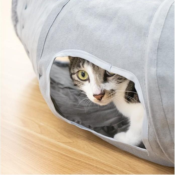 汪喵星球-S型靜音貓隧道（可折疊）-細節圖3