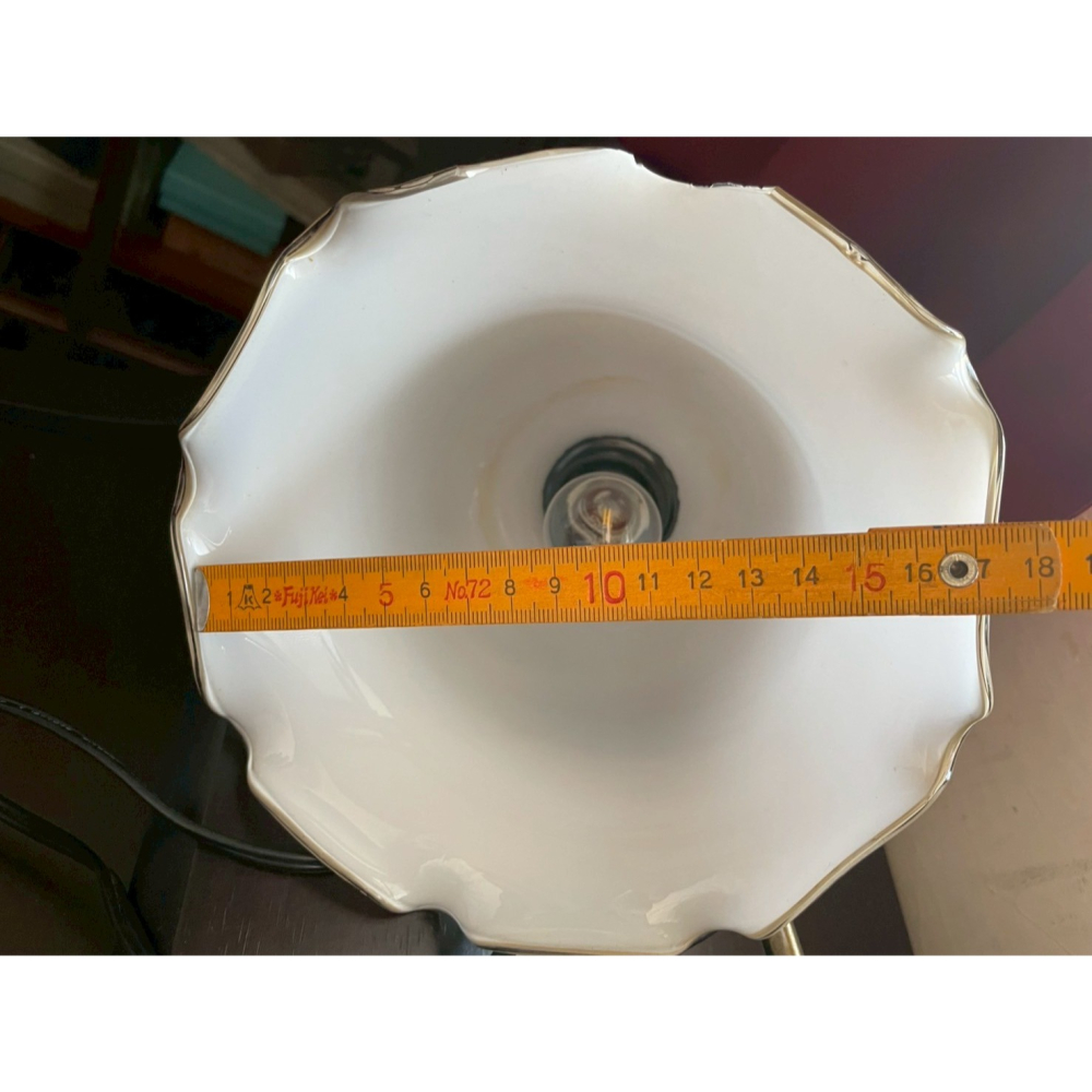 木製底座 鵝頸奶油色桌燈 （燈泡送你）-細節圖3